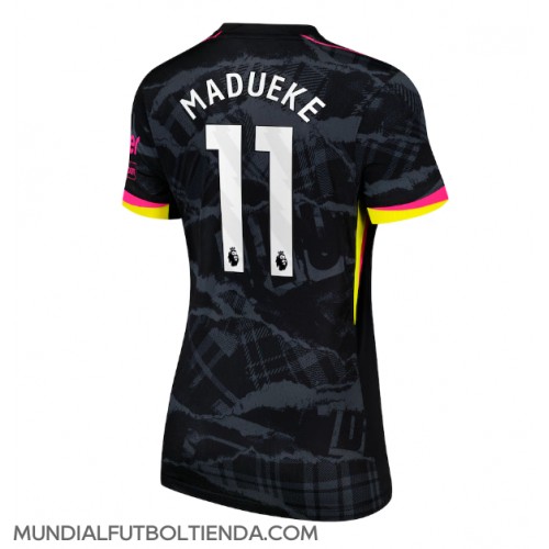 Camiseta Chelsea Noni Madueke #11 Tercera Equipación Replica 2024-25 para mujer mangas cortas